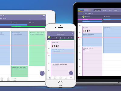 Calendar App Pitch app calendar fab invite ios ipad iphone task time webapp