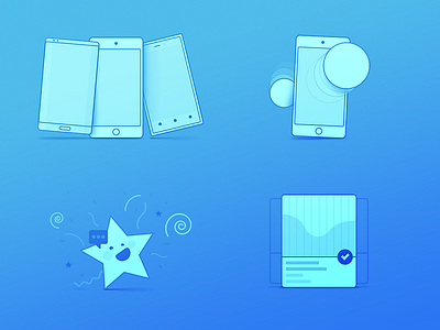 Some new icons fun icons mobile motion phone star touch ui ux web