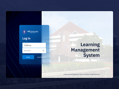 Learning Management System — Login Page campus college course dashboard desktop education exploration learning login student ui ux website