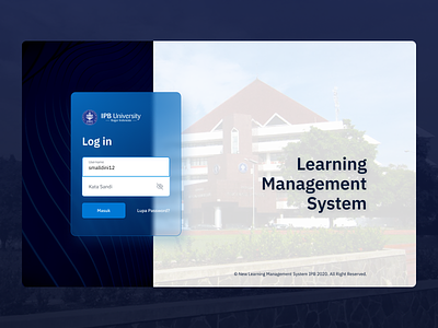 Learning Management System — Login Page