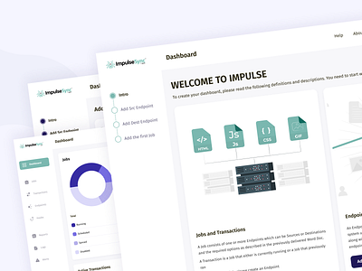 Impulse - Enterprise Content Integration SaaS Product Design admin panel api automation b2b content content management dashboard enterprise integration integration app interactions low code management management tool report saas saas app task management ui web application website design