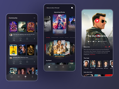 Movie Streaming App by Amirhosein for Duxica on Dribbble