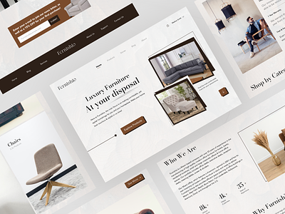 Furnishio - Furniture retail landing page chair ecommerce eshop furnish furnishing furniture furniture store hero section home accessories ikea landing page online store productdesign retail shopify sofa table web design web page website