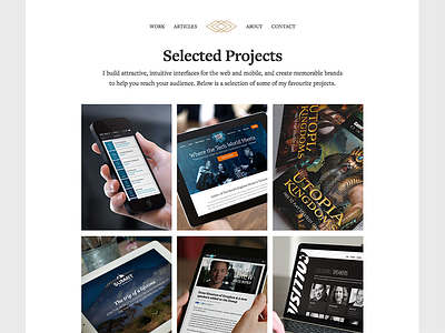 Portfolio grid minimal portfolio projects website work