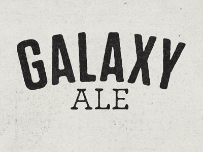 Galaxy Ale ale beer cerveza galaxy lettering