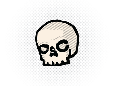 CSC Skull branding design hand drawn illustration illustrator logo skull texture vector