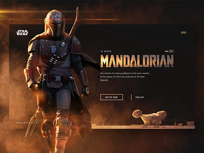 The Mandalorian branding design graphicdesign grid identity mandalorian movies series site ui ux web webdesign