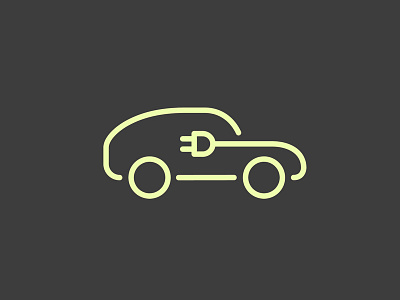 Electric Vehicle electric vehicle ev parking icon iconography