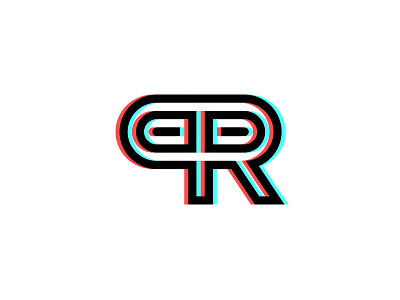 Parker Richard Logo anaglyph logo pr