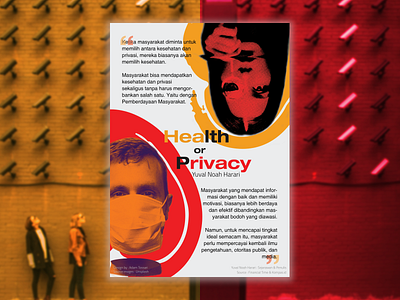 Poster "Health or Privacy" design graphic design poster typography