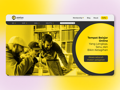 Education Web Landing Page : Zenius Web Redesign landing page ui ux web