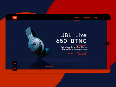 JBL Web Redesign Landing Page landing page ui ux web