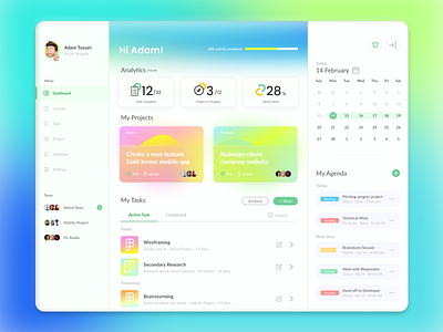 UI Dashboard : Work Management