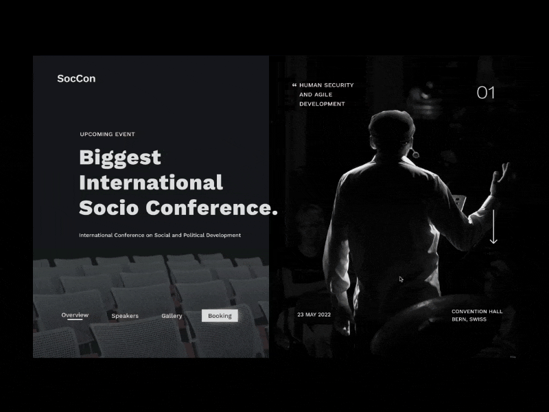 Conference Event Landing Page Website event interaction landing page ui ux website