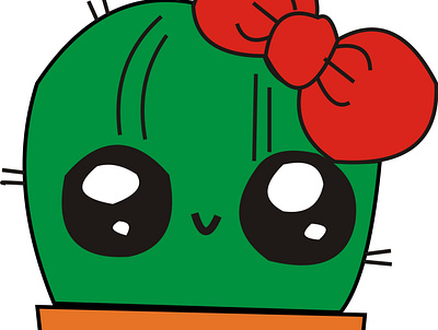 Illustration of a cactus mascot design illustration