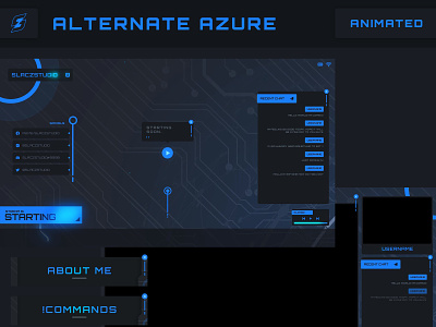 Alternate Azure - Animated Twitch Overlay