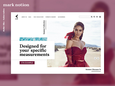 👗 Atelier Albu – Landing Page branding design graphic design landing page logo logodesign main page personal brand personal branding web design