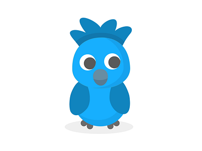 Twitter Misfit animation app branding character concept flat gif illustration rebranding simple thinking twitter website