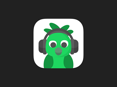 Spotify Character app app branding bird branding character concept cute flat green icon illustration ios ios app icon logo music rebranding simple simple design sketch spotify