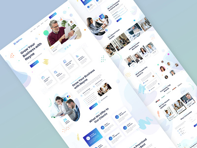 Nayna Corporate and Business Template business business template business website corporate corporate template corporate website design 2021 latest trend modern design uidesign uiux uiux 2021 uiuxdesign watercolor