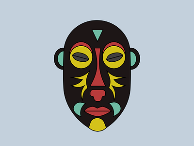 The African Mask 👹🎭 design illustration vector