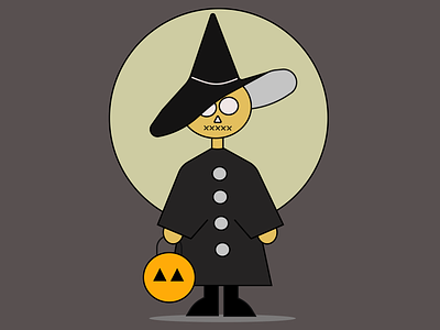 Spooky Witch 🦇🎃😈👻 design graphic design illustration logo vector