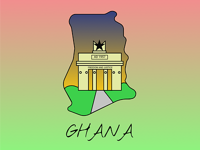 Ghana 🇬🇭🇬🇭🇬🇭 design graphic design illustration logo vector