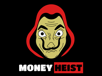 A money heist fan art 💵🤑💵🤑 design graphic design illustration logo vector