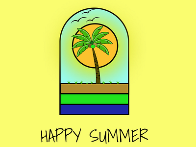 Summer vibes 🌻🌞🌻 design graphic design illustration logo vector