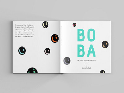 BOBA boba book design bubble tea drink editorial illustrations
