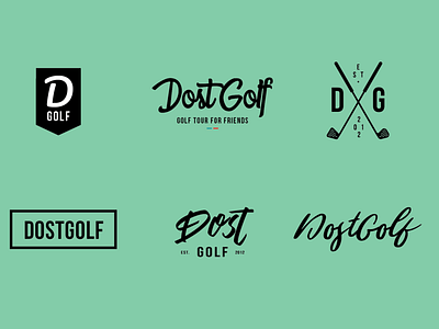 Dost Golf Brand Mark Concepts brand mark dost golf golf golf tour golf tournament logo