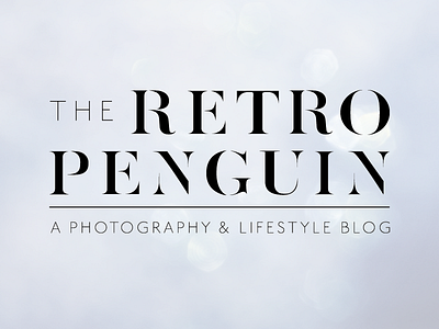 Retro Penguin Final Logo branding freelance freelance design identity design logo retro penguin typography