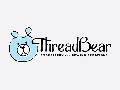 Thread Bear bear embroidery logo sewing thread