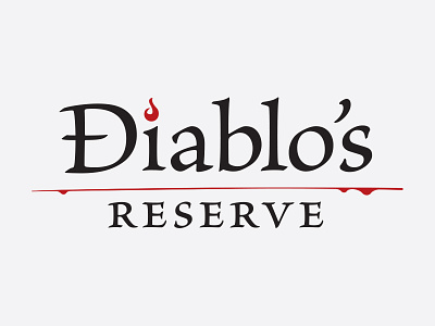 Diablo's Reserve blood diablo logo wine