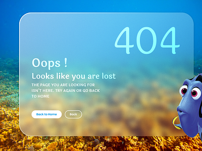 Daily Ui Challenge - 404 Page 404 error 404 page 404 page not found 404error dailyui dailyuichallenge day008 error404 ui uidesign uiux webdesign webui