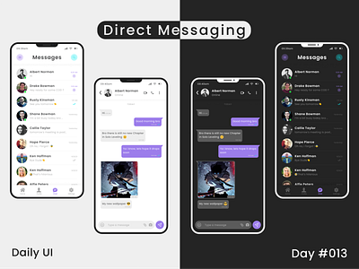 Daily Ui Challenge - Direct Messaging