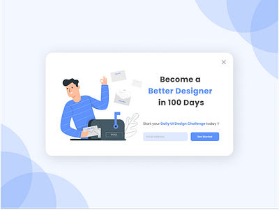 Daily Ui Challenge - Pop-Up / Overlay 016 dailyui dailyuichallenge day016 figma newsletter pop up pop up overlay uidesign uiux webdesign