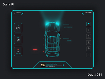 Daily Ui Challenge - Car Interface