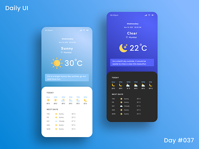 Daily UI Challenge - Weather 37 appui climate dailyui dailyuichallenge day 37 light theme lighttheme uidesign weather weather app weather forcast