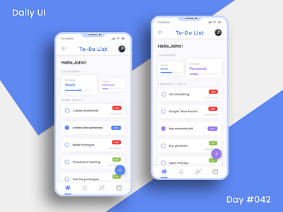 Daily UI Challenge - ToDo List 42 appui dailyui dailyuichallenge day 42 day 42 to do list day 42 to do list day 42 todo list day42 light theme lighttheme list shopping list to do to do list todo list trello ui uidesign uiux