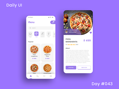 Daily UI Challenge - Food/Drink Menu