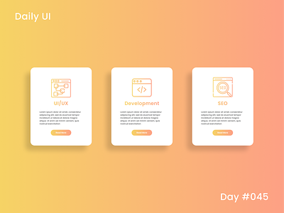 Daily UI Challenge - Info card 45 appui branding card daily ui challenge info card dailyui dailyuichallenge day 45 day 45 info card day 45 info card day45 design graphic design info card light theme our services services ui uidesign uiux