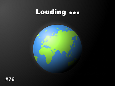 Daily UI Challenge - Loading 3d 3d animation 76 animation appui daily ui challenge loading dailyui dailyuichallenge day 76 day 76 loading design earth loading loading animation logo motion graphics save earth ui uidesign uiux