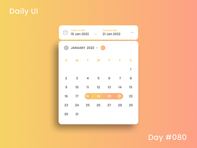 Daily UI Challenge - Date Picker