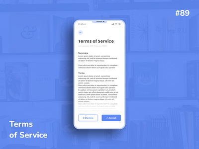 Daily UI Challenge - Terms of service