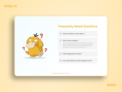 Daily UI Challenge - F.A.Q
