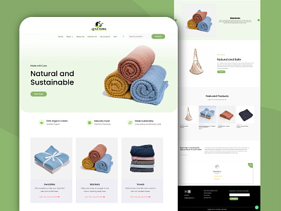 Ecommerce Website Design | Little Panda | Organic Clothes Store