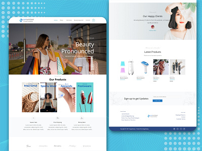 Ecommerce Website Design | SkyGateway | Beauty Apparel Store