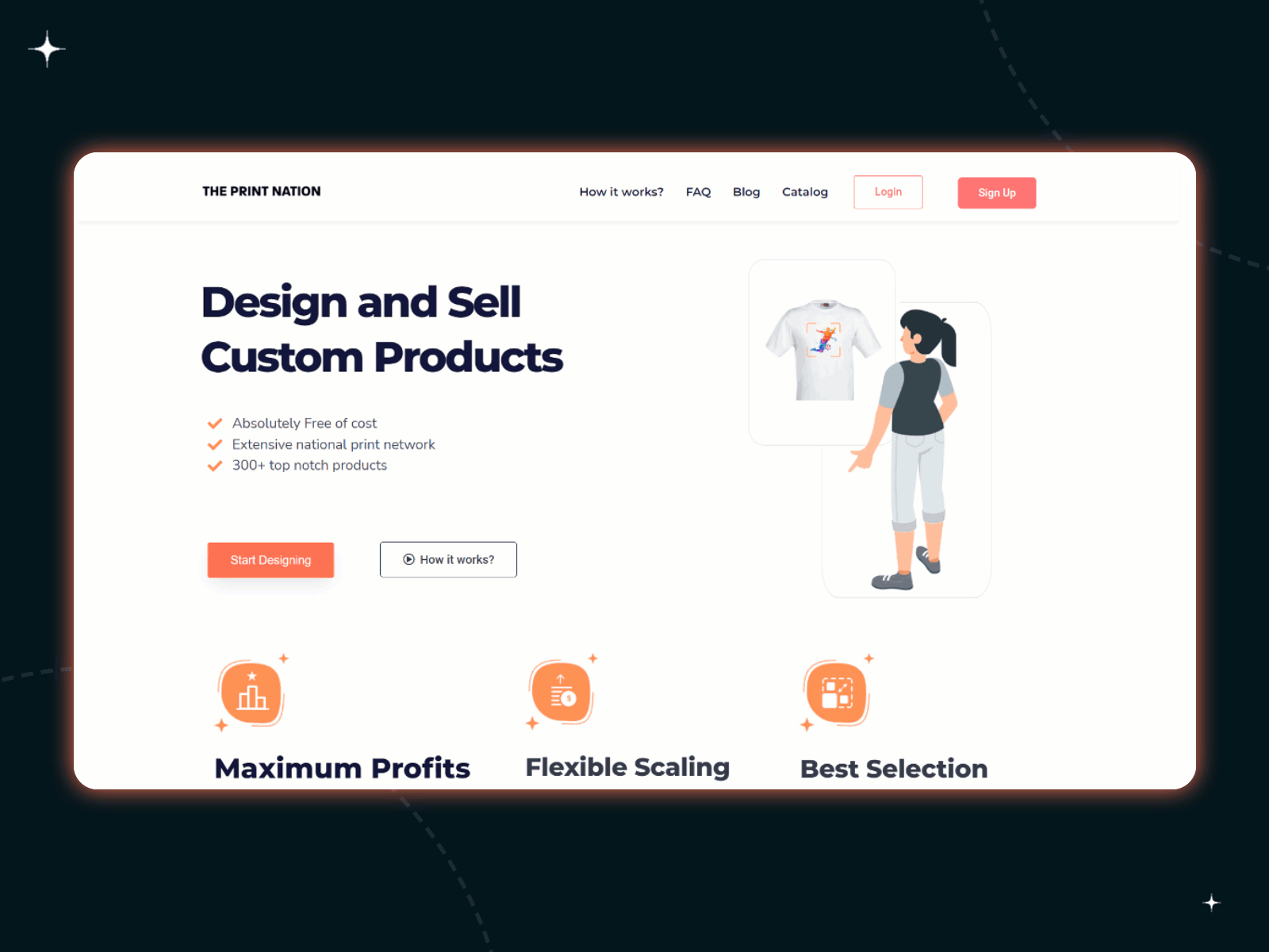 Website Design | The Print Nation | Print on Demand Website business website design ecommerce design ecommerce web ecommerce website ecommerce website design light mode online merchandise online store online store design print on demand website design woocommerce website wordpress wordpress website