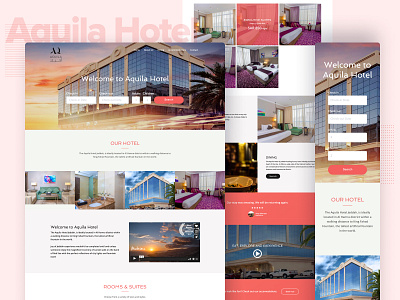 Website Design | Aquila Hotels | Business Website branding design home page hotel business illustration landing page design logo ui ui design uiux web design website design website ui